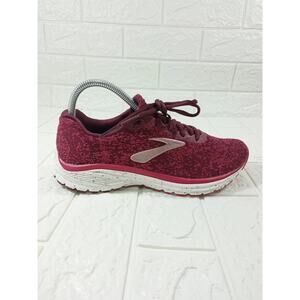 Brooks Women Anthem 2 Burgundy Red Wine Berry Running Sneakers Shoes Size 7.5 B